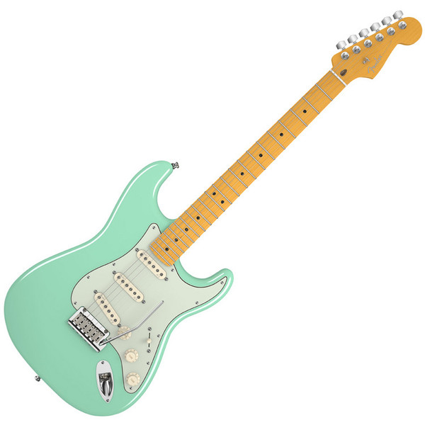 Fender American Deluxe Strat V Neck, MN, Surf Green
