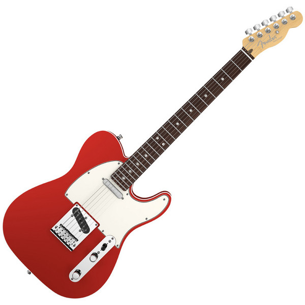 Fender American Deluxe Telecaster Guitar, RW, Candy Apple Red