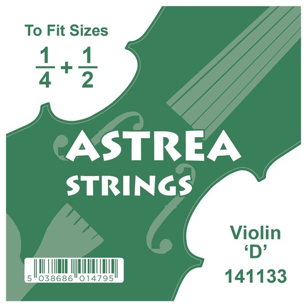 Astrea Violin D String, 1/4 - 1/2