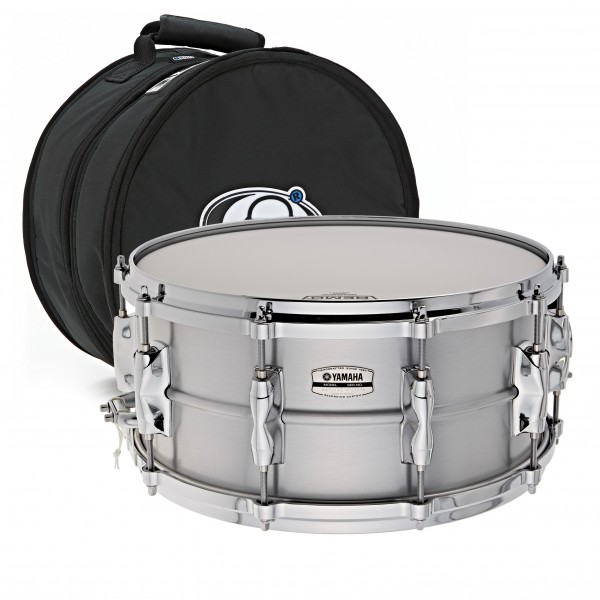 Yamaha Recording Custom Aluminum Snare Drum 14'' x 6.5'' w/Case 