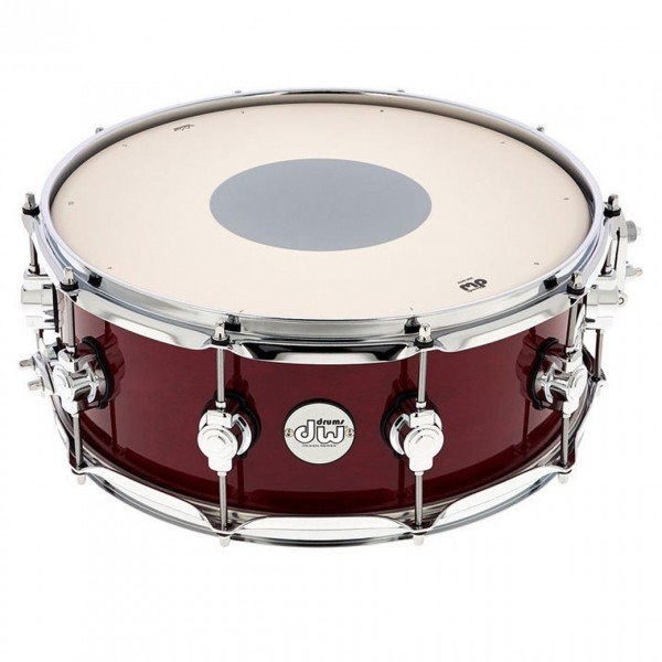 DW Design Series 14 x 5.5" Snare Drum, Gloss Lacquer, Cherry Stain