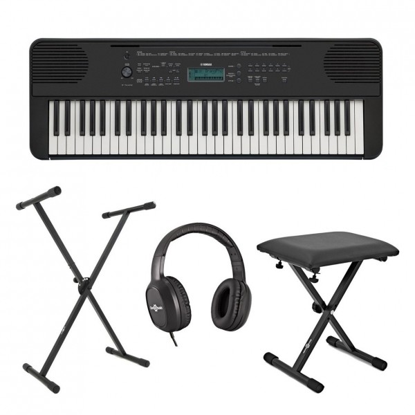 Yamaha PSR E360 Portable Keyboard Pack, Black