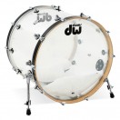 DW Design Series 22 x 18" Bass Drum, Seamless Acrylic, Clear