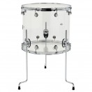 DW Design Series 18 x 16" Floor Tom, nahtloses Acryl, klar