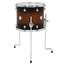 DW Design Series 14 x 12" Floor Tom, Gloss Lacquer, Tobacco Burst