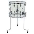 DW Design Series, 14 x 12" Floor Tom, Seamless Acrylic, Clear
