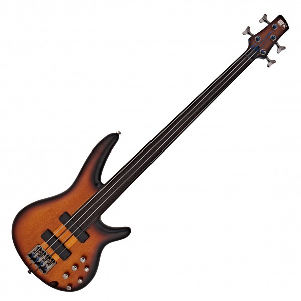 Ibanez SRF700 Fretless Bass, Brown Burst Flat