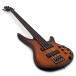 Ibanez SRF700 Fretless Bass, Brown Burst Flat