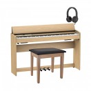 Pack avec Piano Num&eacute;rique Roland F701, Ch&ecirc;ne Clair