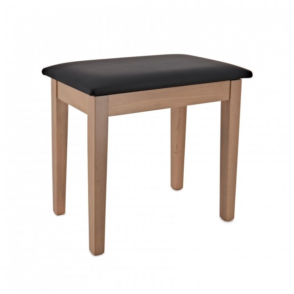 Piano Stool with Storage by Gear4music, Light Oak