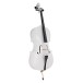 Student 1/2 Size Cello with Case by Gear4music, White