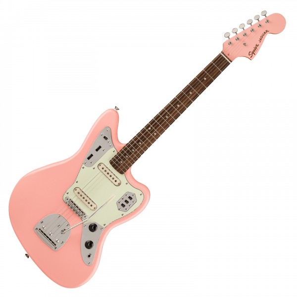 Squier FSR Classic Vibe 60s Jaguar, Shell Pink - Front View