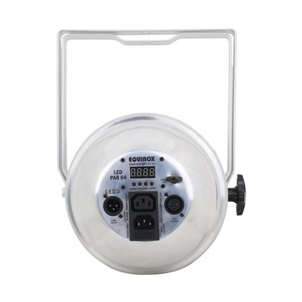 Equinox Nova Par 64 LED Par Can, Polished Housing - Rear