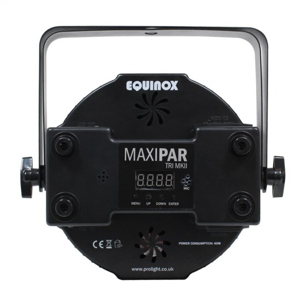 Equinox MaxiPar Tri MKII LED Par Can - Rear