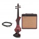 GEWA Novita 3.0 Electric Violin Bundle, Red Brown, Instrument Only