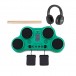 VISIONPAD-6 Electronic Drum Pad balíček podľa Gear4music, zelená