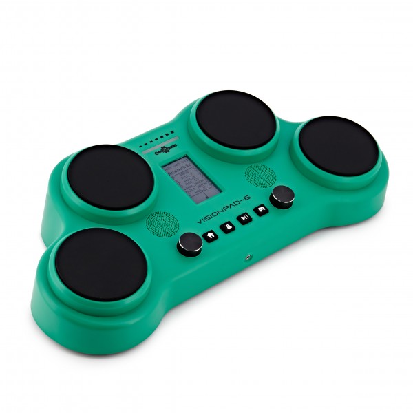 VISIONPAD-6 Electronic Drum Pad Pack by Gear4music, Green