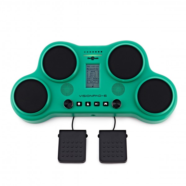VISIONPAD-6 Electronic Drum Pad Pack by Gear4music, Green