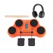 VISIONPAD-6 Elektronisk Trommepad Pakke fra Gear4music, Oransje