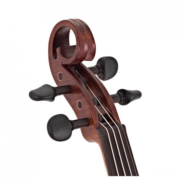 GEWA Novita 3.0 Electric Violin, Gold Brown, Instrument Only - Head