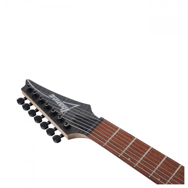 Ibanez RGA742FM, Trans Gray Flat headstock