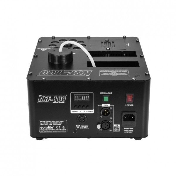 Eurolite NSF-100 850W DMX Vertical Fog Machine Back