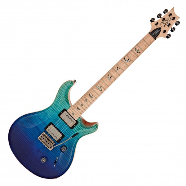 PRS Ltd Edition Custom 24 Wood Library, 10 Top Blue Fade #0322851