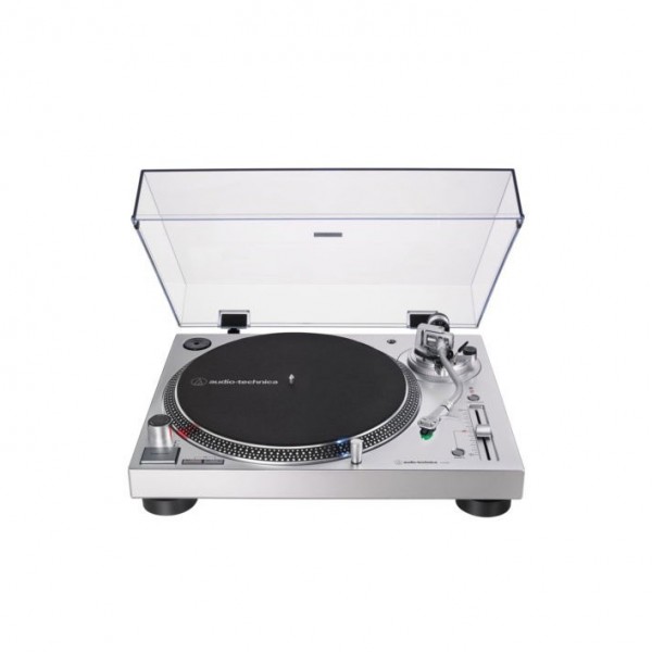 Audio Technica AT-LP120XUSB Direct Drive Turntable with USB, Silver - front
