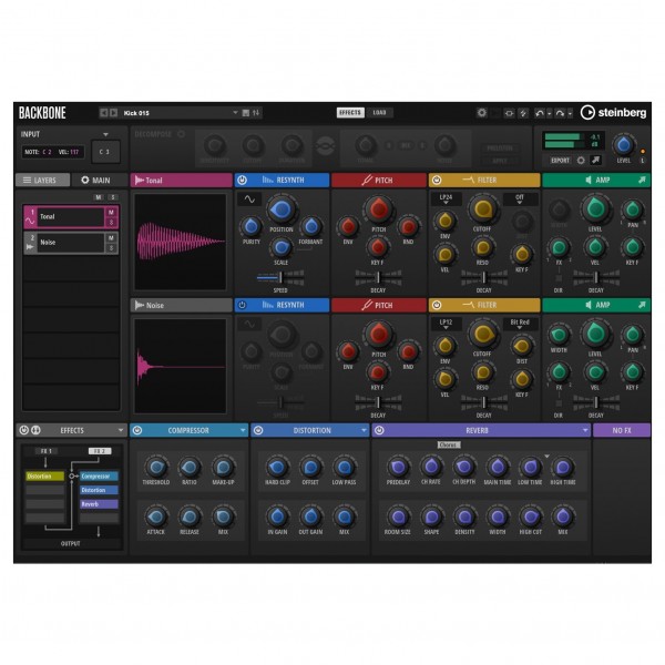 Steinberg Absolute 5 VST Collection - Backbone Drum Synthesizer