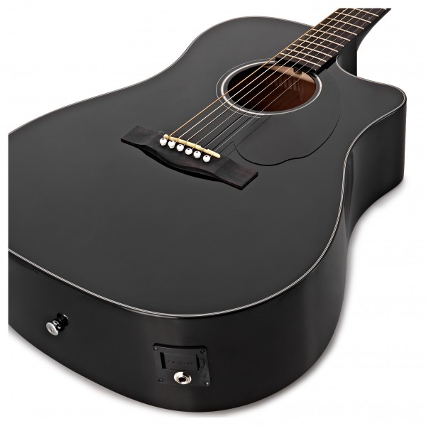 Fender CD-60SCE Dreadnought Electro Acoustic, Black at Gear4music