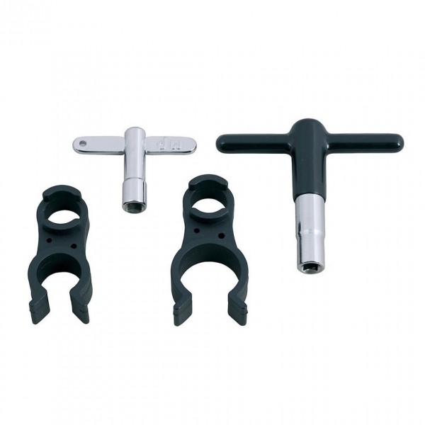 DW Hi-Torq Steel Drumkey & Standard Key with Clip Holders