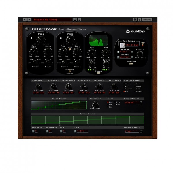 Soundtoys FilterFreak, Digital Download - Stepped Up Preset