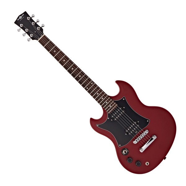 Brooklyn Left Handed Electric Guitar by Gear4music, Red