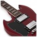 Brooklyn Left Handed Electric Guitar by Gear4music, Red