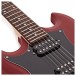 Brooklyn Left Handed Electric Guitar Red, 10W Guitar Amp & Accessory Pack