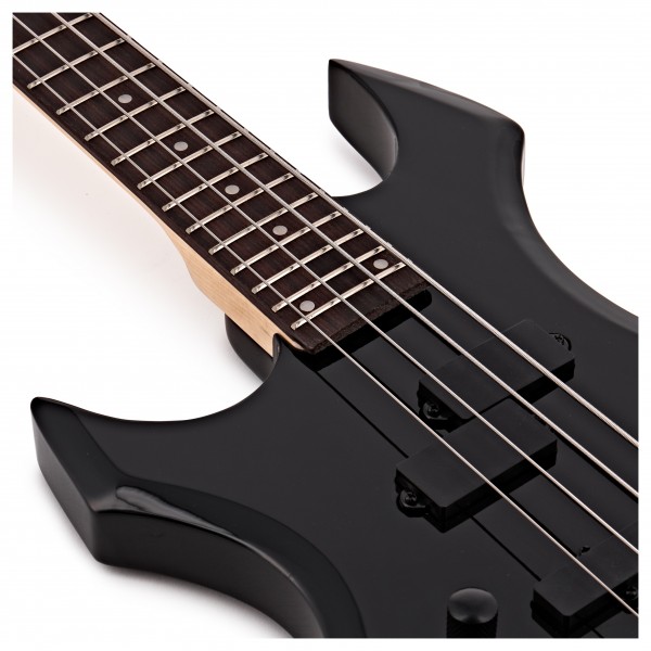 Harlem X Left Handed Bass Guitar + 15W Amp Pack, Black