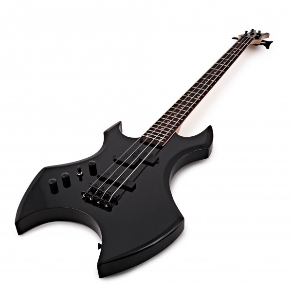 Harlem X Left Handed Bass Guitar + 15W Amp Pack, Black