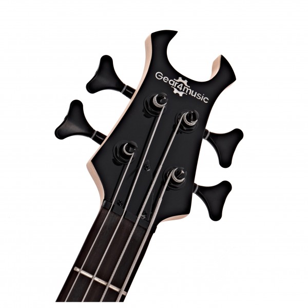 Harlem X Left Handed Bass Guitar + 15W Amp Pack, Black