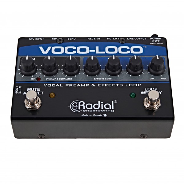 Radial Voco-Loco Effects Switcher for Vocals and Instruments