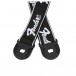 Fender Quick Grip Locking End Strap, Black w/ White Running Logo, 2