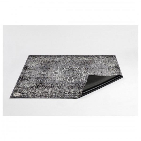 Drum 'n' Bass Vintage Persian Stage Drum Rug, Grey