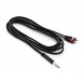 Stereo Jack - Phono (2x) Cable, 3m