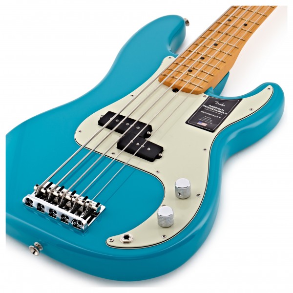 Fender American Pro II Precision Bass V MN, Miami Blue