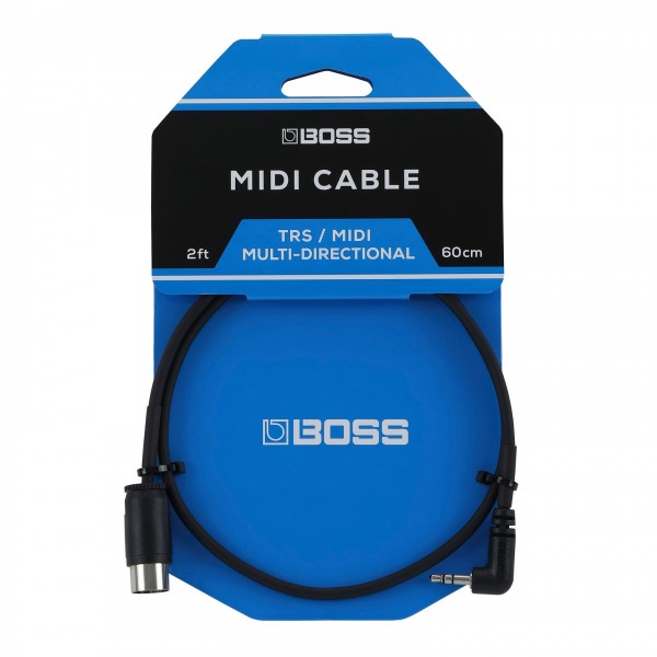 Boss BMIDI-2-35 35mm TRS to MIDI Cable, 2ft/60cm