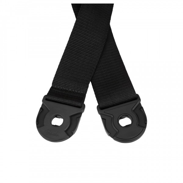 Fender Quick Grip Locking End Strap, Black Polypro, 2" - Ends View