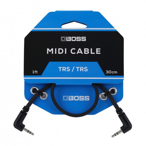Boss BCC-1-3535 35mm TRS MIDI Cable, 1ft/30cm