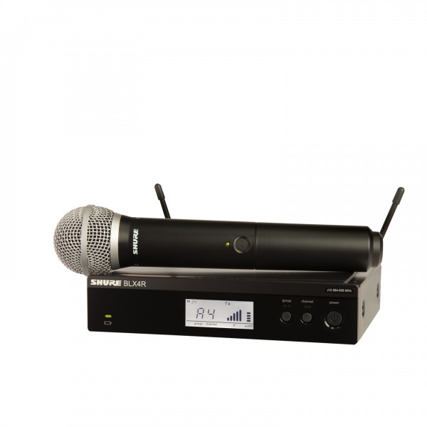 Shure BLX24RUK/PG58-K3E Rack Mount Wireless Microphone System - Full
