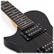 3/4 New Jersey II Left Handed Electric Guitar by Gear4music, Black