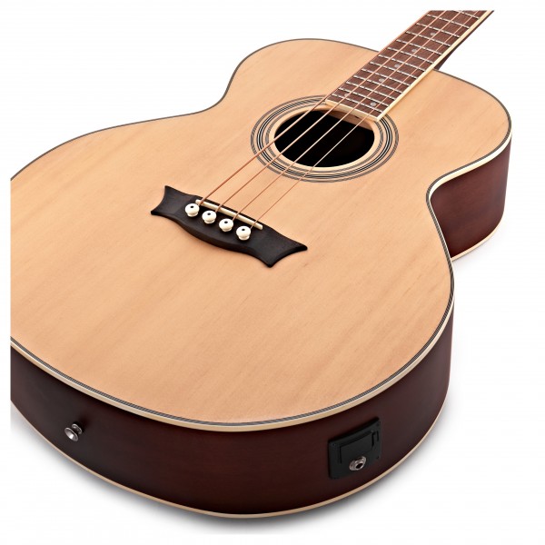 Dean EAB Electro Acoustic Bass Guitar, Satin Natural
