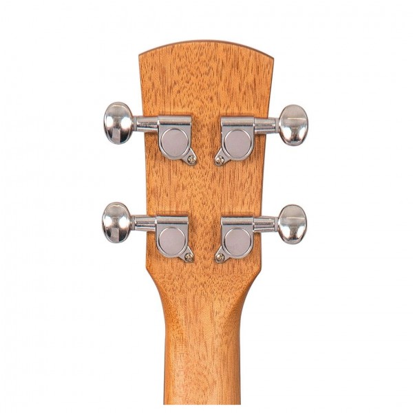 Laka Mahogany Series Tenor Ukulele, Natural Headstock Back